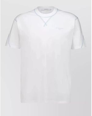 Givenchy Couture Stitch Detail Short Sleeve T Shirt - White
