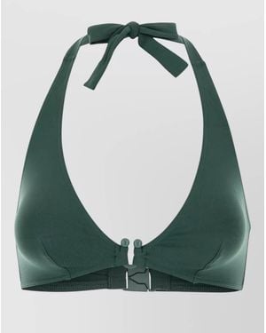 Eres Noctambule Halter Neck Bikini Top - Green