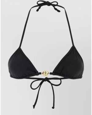 Reina Olga Splash Bikini Top - Black