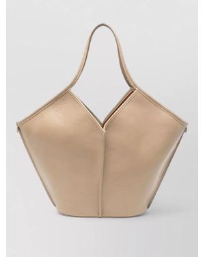 Hereu Leather Tote Bag - Natural