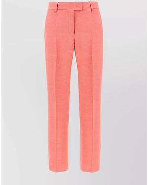 Alberto Biani Straight Trousers - Pink