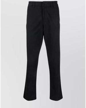 Paul Smith Organic Cotton Straight-Leg Trousers - Blue