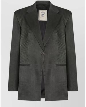 The Seafarer Astro Jacket Back Vent Button Cuffs - Black