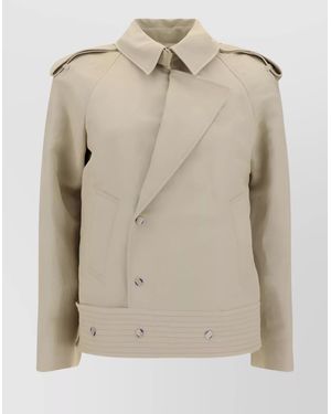 Burberry Oversized Jacket - Natural
