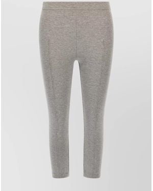 Sleeper Ribbed Texture Stretch Fit Leggings - Gray