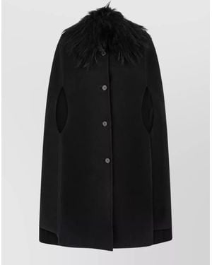 Fendi Wool Coat - Black