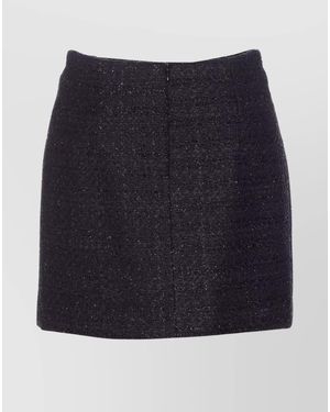 Tagliatore Mini Bouclé Fitted Skirt - Blue