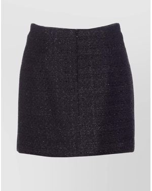 Tagliatore Mini Bouclé Fitted Skirt - Blue