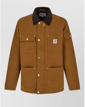 Carhartt Nylon Single-Breasted Jacket - Brown
