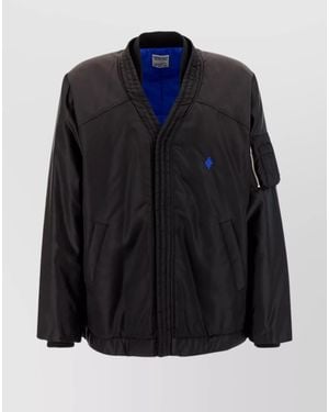 Marcelo Burlon Nylon Padded Bomber Jacket - Blue