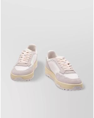 Autry Low-Top Trainers With Mesh And Suede - Natural