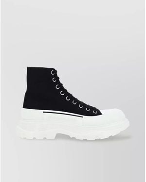 McQueen Canvas High-Top Trainers - White