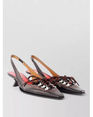 Marni Leather Mules - Pink