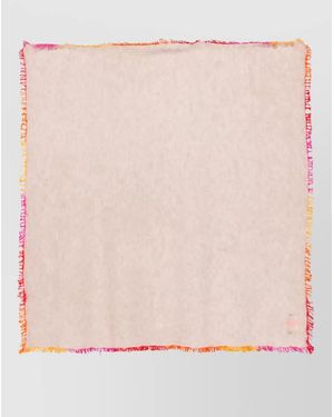 Faliero Sarti Brushed Cashmere Square Scarf - Pink