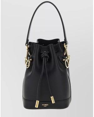 Fendi Mini Bucket Bag Detachable Strap - Black
