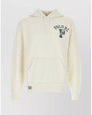 Polo Ralph Lauren Cotton Blend Hooded Sweatshirt - White