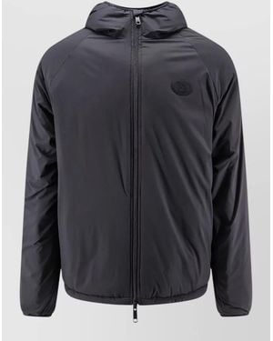 Burberry Dunwich Hooded Nylon Coat Ekd Patch - Black