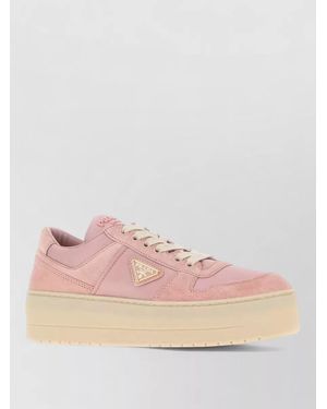 Prada Fabric Low-Top Sneakers - Pink