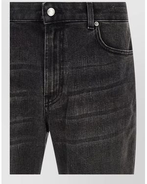 Department 5 Denim Mid-Rise Straight-Leg Jeans - Black