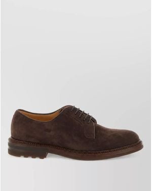 Brunello Cucinelli Leather Derby Shoes - Brown