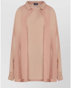 Giorgio Armani Silk Wide Shirt - Pink