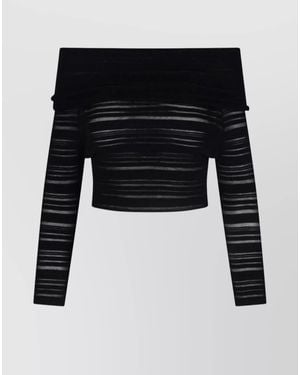 ANDREADAMO Long-Sleeve Blouse - Black