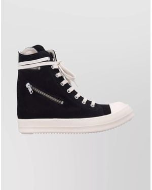 Rick Owens High-Top Sneakers Rubber Sole - Blue