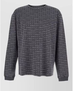 ERL Crew Neck Knitwear All Over Print - Grey