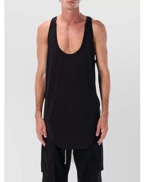 Rick Owens Pony Tank Wool And Silk - Black