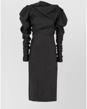 Vivienne Westwood Wool Knee-Length Dress - Black