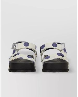 Moschino Logo Sandals - Metallic