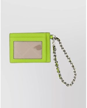 Michael Kors Leather Cardholder - Green
