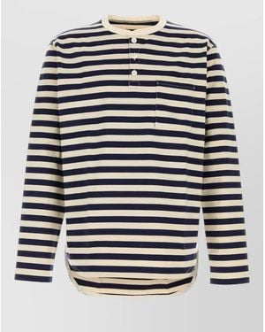 Junya Watanabe Cotton Oversize T Shirt Crew Neck - Blue