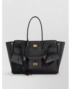 Balenciaga Bel Air Carry All Medium Shoulder Bag - Black