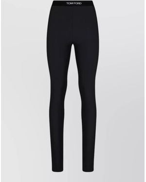 Tom Ford Logo-Print Leggings - Blue