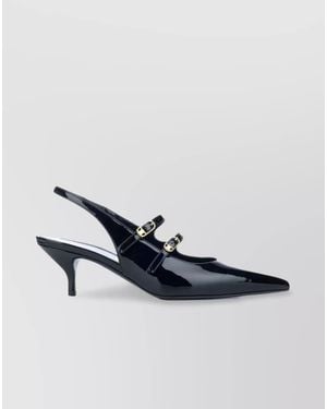 Celine Leather Pumps - White
