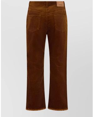 Isabel Marant High Waist Flared Denim Trousers - Brown