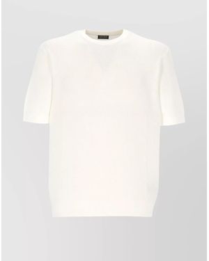 ZEGNA Ribbed Crew Neck T-Shirt - White