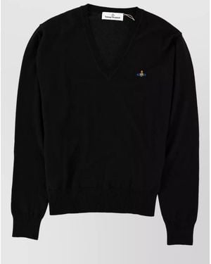 Vivienne Westwood Cashmere V-Neck Jumper - Black