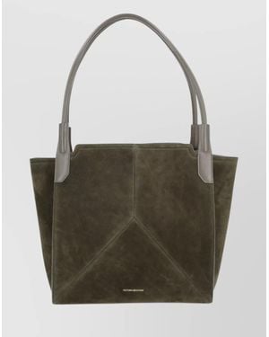 Victoria Beckham Suede Tote Bag Dual Handles - Multicolor