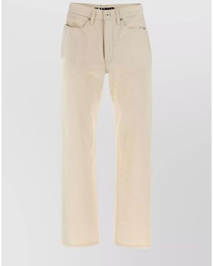 Jil Sander Denim Straight Trousers - Natural