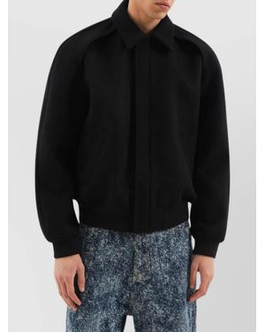 1989 STUDIO Wool Bomber Jacket - Black