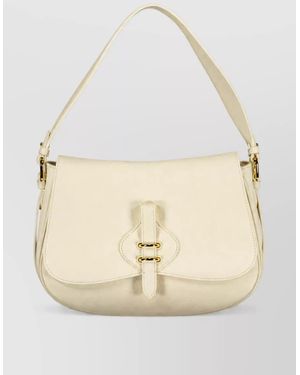 Coccinelle Leather Shoulder Bag - Natural