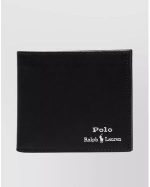 Ralph Lauren Sleek Bi-Fold Wallets With Card Slots - Black