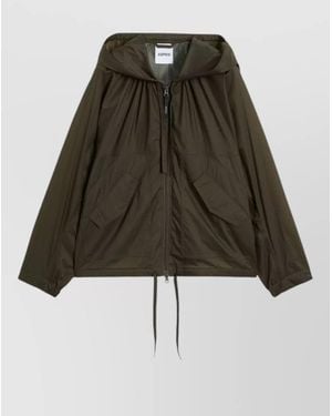 Aspesi Hooded Jacket Nylon Silk Long Sleeves - Multicolour