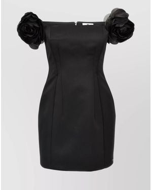 オールインワン・サロペット Elisabetta Franchi Mini Dress With Floral Embossing Elisabetta Franchi Mini Dress With Floral Embossing in