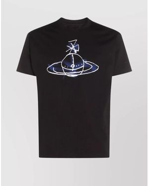 Vivienne Westwood Cotton Orb Print Short-Sleeve T-Shirt - Black