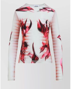 Jean Paul Gaultier Printed Layered Long-Sleeve Top
