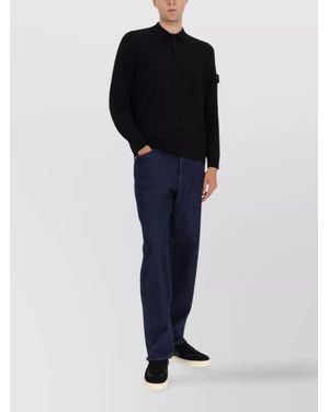 Stone Island Denim Loose-Fit Jeans - Blue