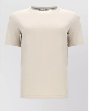 Max Mara Logo-Print T-Shirt - Natural